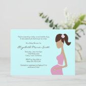 baby shower Uitnodiging (Staand voorkant)