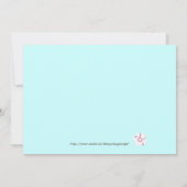 baby shower Uitnodiging (Achterkant)