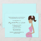 baby shower Uitnodiging (Voorkant / Achterkant)