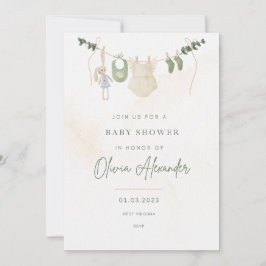 Baby shower Uitnodiging