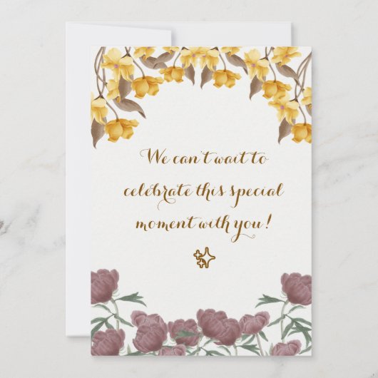 Baby shower Uitnodiging (Achterkant)