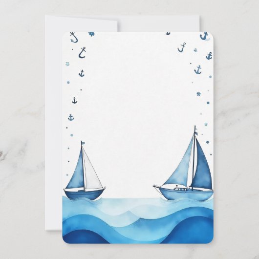 Baby shower Uitnodiging (Achterkant)