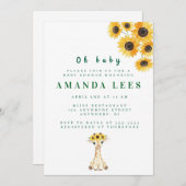 Baby shower Uitnodiging (Voorkant / Achterkant)