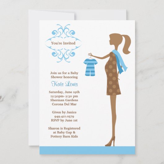 baby shower Uitnodiging (Voorkant)