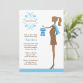 baby shower Uitnodiging (Staand voorkant)