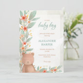 Baby shower Uitnodiging (Staand voorkant)
