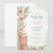 Baby shower Uitnodiging (Voorkant / Achterkant)