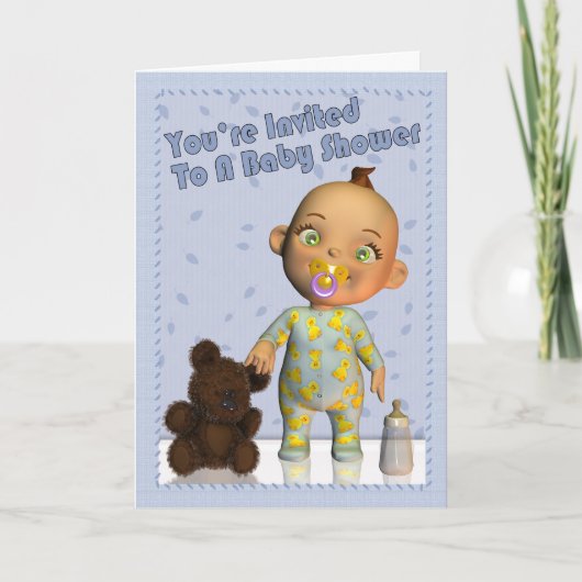 Baby shower Uitnodiging (Voorkant)