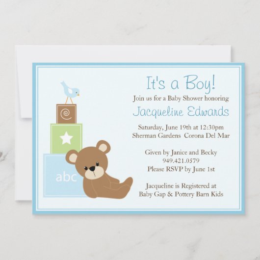 baby shower Uitnodiging (Voorkant)
