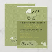 baby shower Uitnodiging (Voorkant / Achterkant)