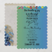 Baby shower Uitnodiging (Voorkant / Achterkant)