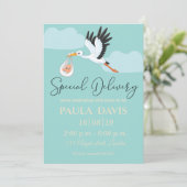 Baby shower Uitnodiging (Staand voorkant)