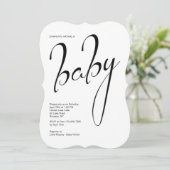 Baby shower Uitnodiging (Staand voorkant)