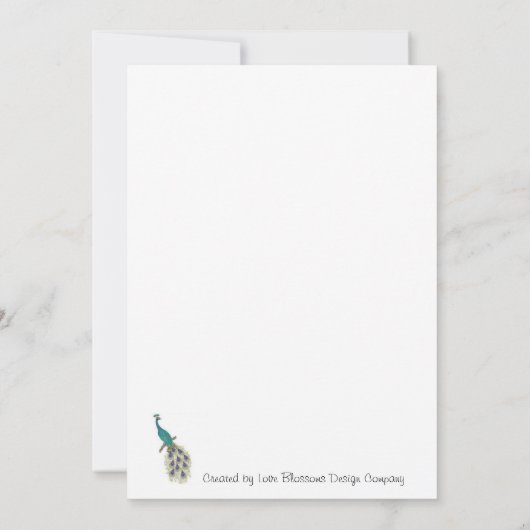 baby shower Uitnodiging (Achterkant)