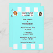 baby shower Uitnodiging (Voorkant / Achterkant)