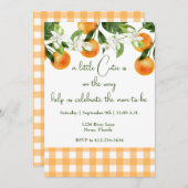 Baby shower Uitnodiging (Voorkant / Achterkant)