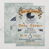  Baby shower Uitnodiging (Voorkant / Achterkant)