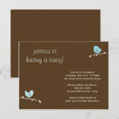 Baby shower Uitnodiging (Voorkant / Achterkant)