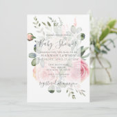 Baby shower Uitnodiging (Staand voorkant)