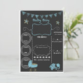 baby shower uitnodiging (Staand voorkant)