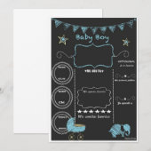 baby shower uitnodiging (Voorkant / Achterkant)