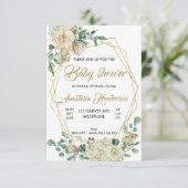 Baby shower Uitnodiging (Staand voorkant)