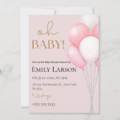 Baby shower Uitnodiging (Voorkant)