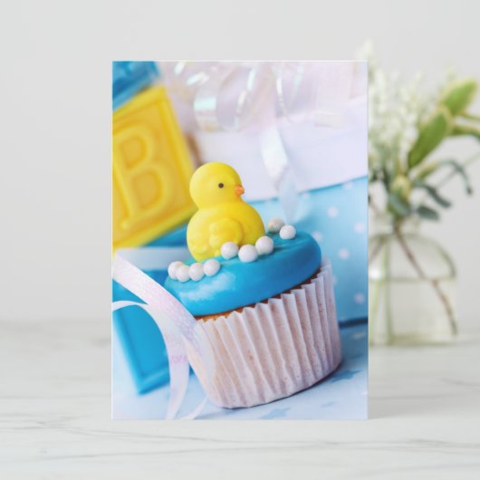 Baby shower Uitnodiging (Staand voorkant)