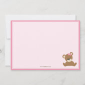 baby shower Uitnodiging (Achterkant)
