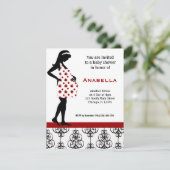 Baby shower Uitnodiging (Staand voorkant)