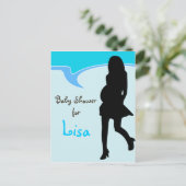 Baby shower Uitnodiging (Staand voorkant)