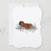 Baby shower Uitnodiging aanjager juli Larkspur (Achterkant)