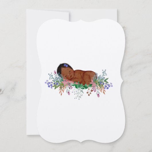 Baby shower Uitnodiging aanjager juli Larkspur (Achterkant)