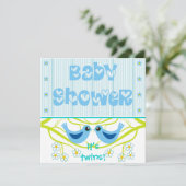 Baby shower-uitnodiging-aankondiging kaart (Staand voorkant)