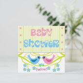 Baby shower-uitnodiging-aankondiging kaart (Staand voorkant)
