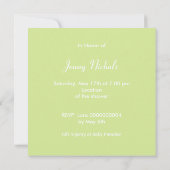 Baby shower-uitnodiging-aankondiging kaart (Achterkant)