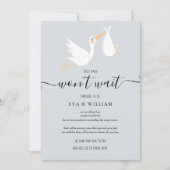 Baby Shower, Uitnodiging Annuleringkaart (Voorkant)