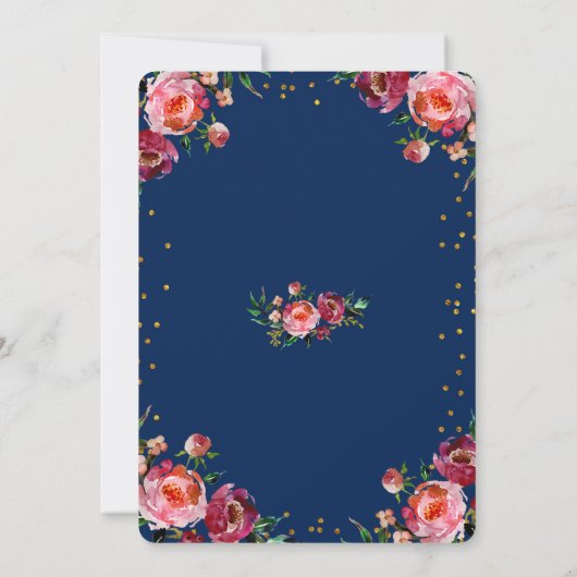 Baby shower-uitnodiging Antler Kaart (Achterkant)