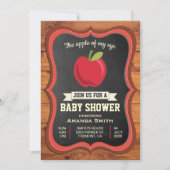 Baby Shower Uitnodiging 'Appel van mijn Oog' (Voorkant)