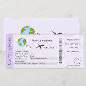 Baby shower Uitnodiging, avontuurtijd wachten, rei Kaart (Voorkant / Achterkant)