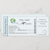 Baby shower Uitnodiging, avontuurtijd wachten, rei Kaart (Voorkant / Achterkant)