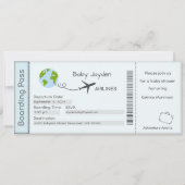 Baby shower Uitnodiging, avontuurtijd wachten, rei Kaart (Voorkant)