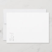 Baby shower Uitnodiging - Baby Het is koud buiten (Achterkant)