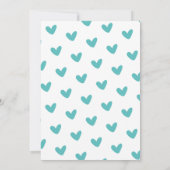 baby shower Uitnodiging Baby olifant Chalkboard (Achterkant)