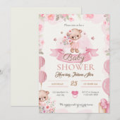 baby shower uitnodiging - baby shower feestje (Voorkant / Achterkant)