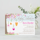 baby shower Uitnodiging - Babykleding (Staand voorkant)