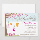 baby shower Uitnodiging - Babykleding (Voorkant / Achterkant)