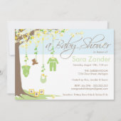 baby shower Uitnodiging - Babykleding (Voorkant)