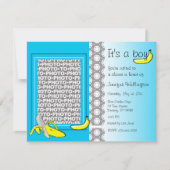 baby shower Uitnodiging Banana Boy Voeg Foto toe (Voorkant)