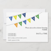 Baby shower Uitnodiging - Banner (Voorkant)